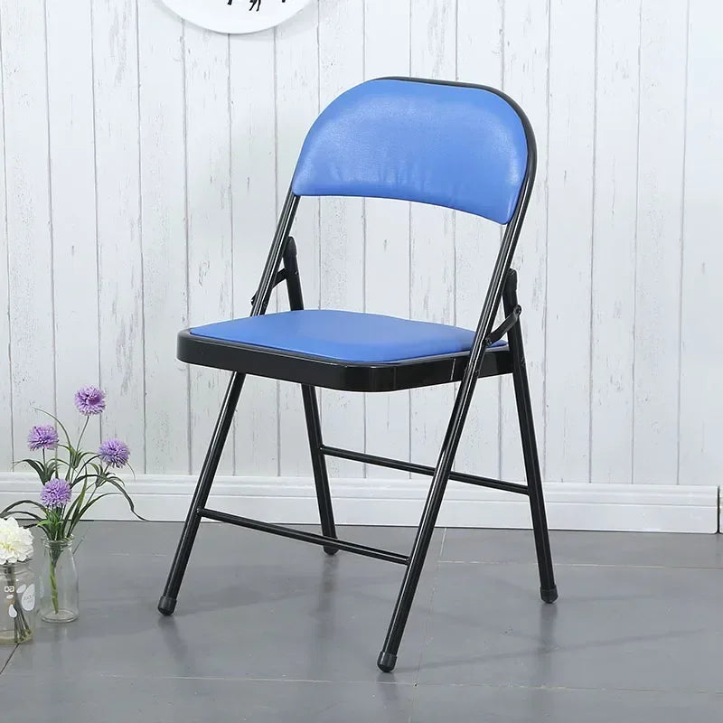 Steel Folding Chair Black Foldable for Camping & Outdoor Portable Seating Space-Saving  Durable Construction Beach Chair