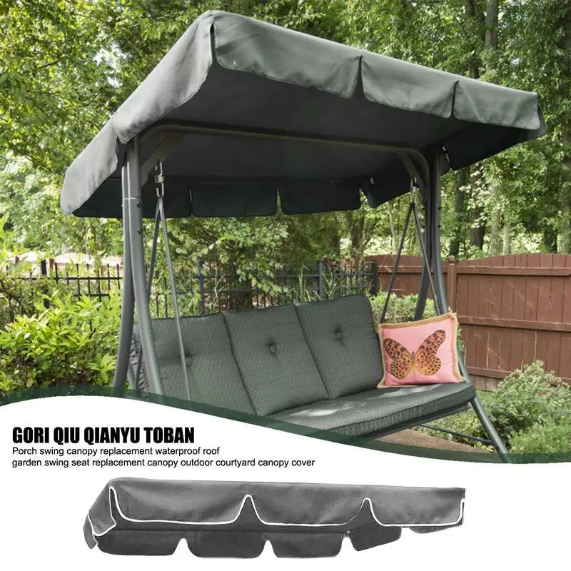 Swings Garden Courtyard Outdoor Swing Chair Hammock Canopy Summer Waterproof Roof Canopy Replacement Swing Chair Awning