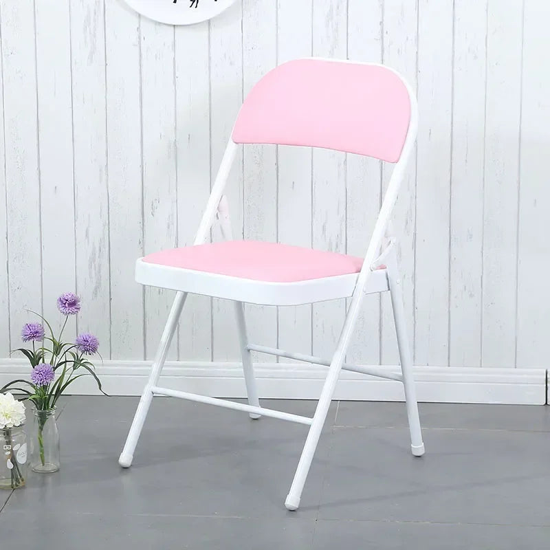Steel Folding Chair Black Foldable for Camping & Outdoor Portable Seating Space-Saving  Durable Construction Beach Chair