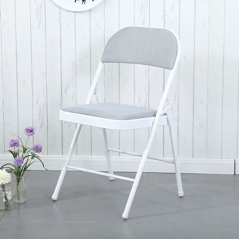 Steel Folding Chair Black Foldable for Camping & Outdoor Portable Seating Space-Saving  Durable Construction Beach Chair