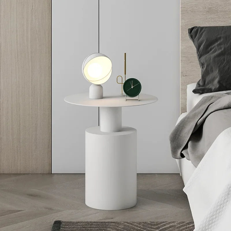Home Wrought Iron Sofa Side Table Light Luxury Living Room Corner Table Bedside Storage Table Round Tables Coffee Tables