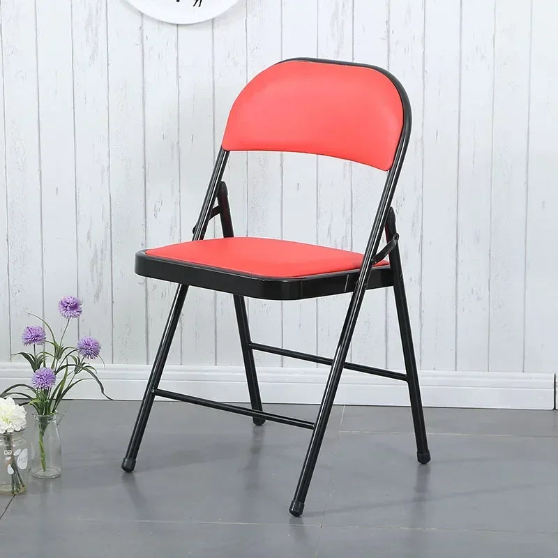 Steel Folding Chair Black Foldable for Camping & Outdoor Portable Seating Space-Saving  Durable Construction Beach Chair