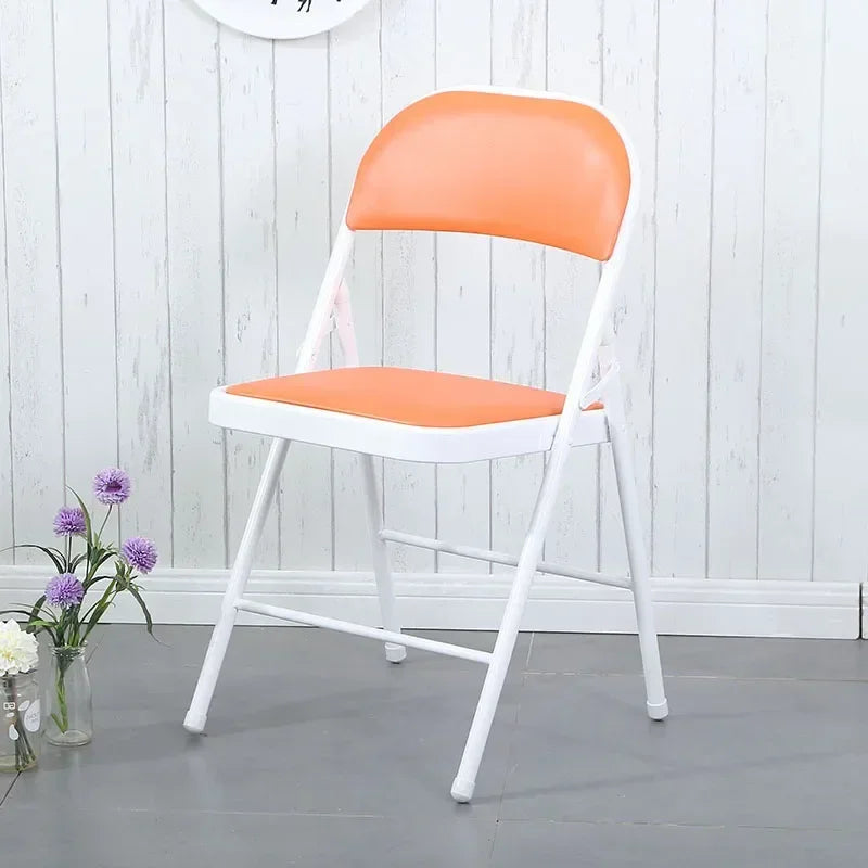Steel Folding Chair Black Foldable for Camping & Outdoor Portable Seating Space-Saving  Durable Construction Beach Chair
