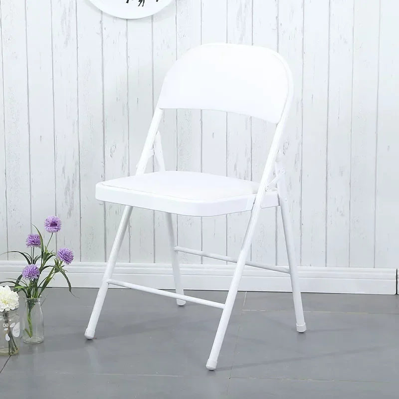 Steel Folding Chair Black Foldable for Camping & Outdoor Portable Seating Space-Saving  Durable Construction Beach Chair