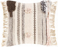 Lenorah Pink&White Textured Throw Pillow - Clearance